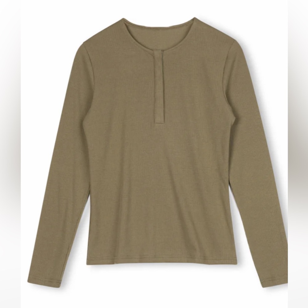 Olive Long Sleeve Women's Top